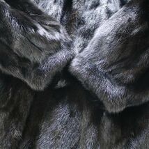 [D2234] エムジーセーブル 毛皮 コート ブラック系 11 MG Sable FUR_画像4