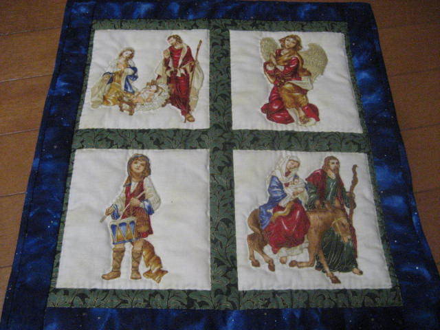 ★Handmade tapestry Christmas Holy Night Nativity Mary Angel A, Handmade items, interior, miscellaneous goods, panel, Tapestry