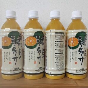 沖縄県産 青切りシークワーサー 無添加果汁100%ジュース 500ml 4本