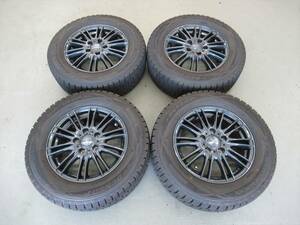 ☆スタッドレスタイヤ＆アルミホイール4本セット中古品【205/65R15】2017年製バリ山☆