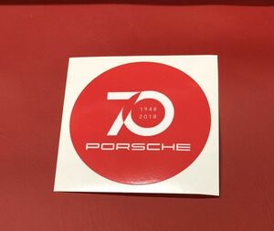 ポルシェ 911 70周年記念 ラウンド ステッカー 1948年 2018年 70th Porsche 911 996 997 991 992 718 356 930 964 993 (-po70ans04ed