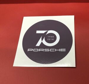 ポルシェ 911 70周年記念 ラウンド ステッカー 1948年 2018年 70th Porsche 911 996 997 991 992 718 356 930 964 993 (-po70ans02gr