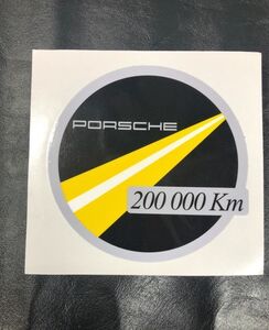 ポルシェ 200000km グリルバッジ Porsche 20万キロ認定 ステッカー 911 996 997 991 718 356 930 964 993 大切に乗ってます (-po20km012