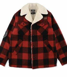 HYSTERIC GLAMOUR X WIND AND SEA RANCH COAT RED ヒステリックグラマー ランチコート