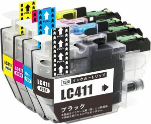 LC411-4PK brother ブラザー 純正互換インクカートリッジ 4色組 N14 DCP-J926N-W/N MFC-J939DN/DWN J739DN J904N J1800N J526N