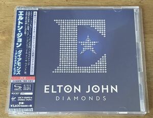 国内盤　帯付き「ダイアモンズ～グレイテスト・ヒッツ」ジュエルケース　2枚組 エルトン・ジョン