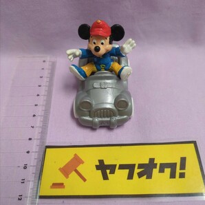 ビンテージ ドイツ Bully PVC フィギュア ディズニー ミッキー 車 シルバーの画像1