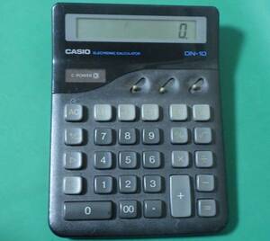 【C090】CASIO カシオ DN-10 電卓　10ケタ　レトロ　中古