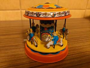 [ prompt decision ]me Lee go- round * tin plate. toy *90 period Asia made *USED goods 