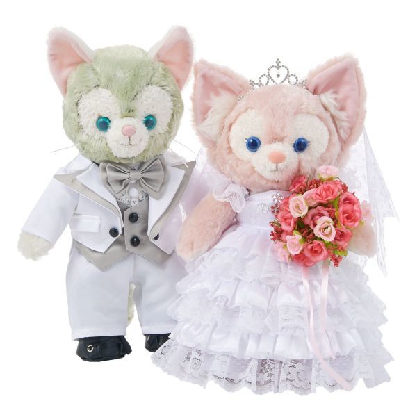 paomadei 4869/2868R Bride and Groom Wedding Costume Set Size S Gelatoni Costume for Linabelle Handmade Costume, character, Disney, Duffy