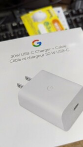 Google Pixel 充電器　純正品　30W USB-C Charger + Cable Type-C ACアダプタ