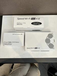 SPEED Wi-Fi 5G X12 NAR03SWU シャドーブラック　X12クレドール　NAR０３ＰＵＵ　　未使用　10