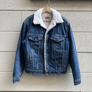 80s USA製 Levi's デニムボアジャケット デニムジャケットジージャン リーバイス アメリカ製 古着 vintage ヴィンテージ 70608 0216 40R