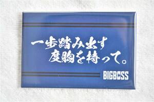 日本ハムファイターズ／BIGBOSS 名言／スクエア缶バッチ／新庄剛志／SHINJO／エスコンフィールド北海道