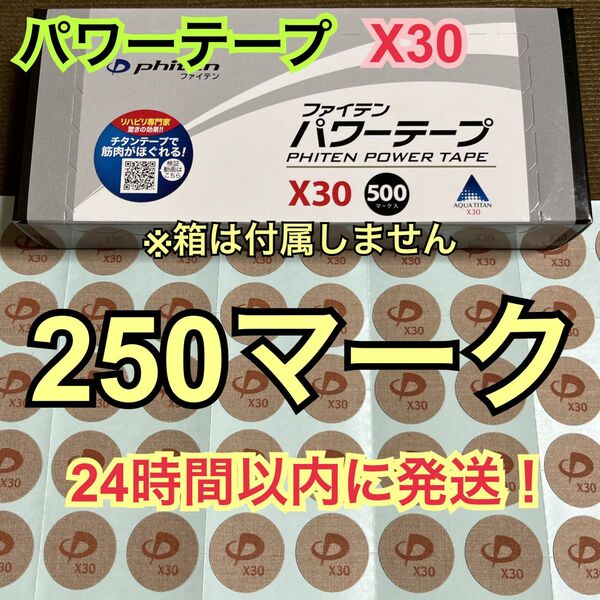 【250マーク】ファイテン パワーテープX30 チタン シール 送料込み