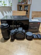 キャノン EOS R7美品、EF-S55-250mm IS STM、マウントアダプタ_画像1