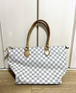 【used品】LOUIS VUITTON ルイヴィトン ダミエ アズール サレヤMM トートバッグ ハンドバッグ ブランド 中古品