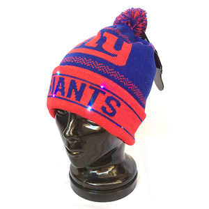 NFL ニューヨーク ジャイアンツ NEW YORK GIANTS LED ニットキャップ ビーニー ボンボン FOCO 1245