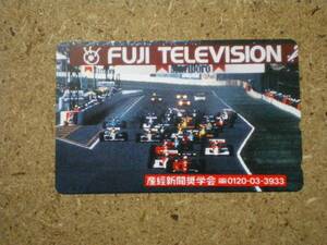 a1773・産経新聞　フジテレビ　F1　テレカ