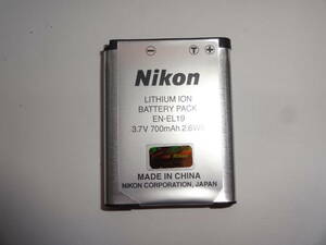ニコン NIKON EN-EL19 [Li-ionリチャージャブルバッテリー] 純正 充電池 2012-10-26 WAG　