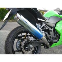 R.P.M. NINJA250R 80D-Raptorスリップオン ブルーチタン 展示未使用品_画像2