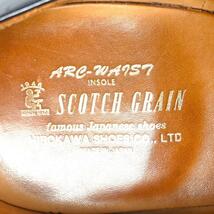 即決★SCOTCH GRAIN★26cm レザービジネスシューズ スコッチグレインメンズ 黒 Uチップ 本革 レースアップ 本皮_画像9