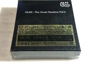 ●即決新品●30曲5枚組 THE GREAT VACATION VOL.1~SUPER BEST OF GLAY~(初回限定盤A)(DVD付) CD+DVD, Limited Edition