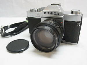 ▲KONICA コニカ AUTOREFLEX T3 シルバーボディ レンズ HEXANON AR 50mm F1.4 一眼レフカメラ フィルムカメラ 昭和レトロ 現状▲60