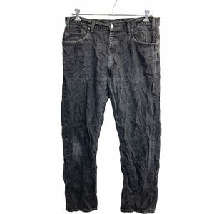 2311-129 Levi's 505 デニムパンツ W38 リーバイス ストレートフィット ビッグサイズ ブラック コットン 古着卸 アメリカ仕入