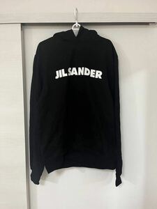 ☆新品未使用☆JIL SANDER☆ジルサンダー フロントラバーロゴ　パーカー　L size