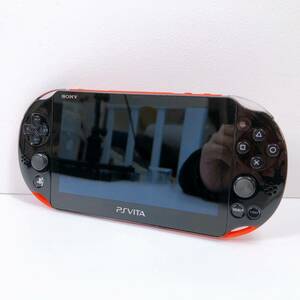 18【中古】SONY PlayStation Vita 本体 PCH-2000 ブラック×レッド ソニー プレイステーションヴィータ PSVITA 動作確認 初期化済み 現状品