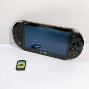 325☆中古☆ SONY PSVITA カーキ ブラック PCH-2000 PlayStation Vita ソニー プレイステーション ヴィータ 初期化/動作確認済み 現状品