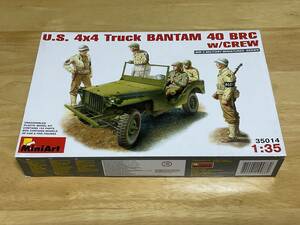 ミニアート 1/35 U.S. 4×4 バンタムジープ　BRC-40 フィギュア5体付【発送はゆうパック元払いのみです】