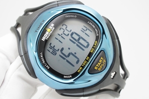 K114●作動良好 TIMEX タイメックス IRONMAN アイアンマン CR2016 デジタル メンズ腕時計 シルバー お洒落 クォーツ