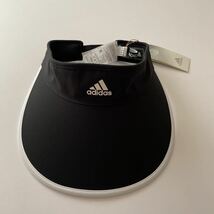 新品定価4290円　アディダス adidas ゴルフ コンパクトバイザー レディース アクセサリー 帽子 サンバイザー 黒 ブラック_画像2