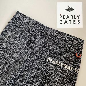 サイズ3/現行モデル/新品29700円/PERLYGATES パーリーゲイツ/グラデーションロゴ！カルゼストレッチ/PG総柄 メンズパンツ 通年　ネイビー系