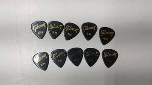 【未使用品・擦り傷多め】Gibson（ギブソン）/ ピック ティアドロップ Extra Heavy-BLK 10枚セット