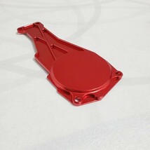 ローバーミニ ワイパー モーター カバー プレート アルミビレット型 取り付け部品付き 赤色 高品質 新品_画像4