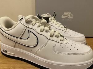 即決28.5cm NIKE AIR FORCE1 Low White/Blackナイキ エアフォース1 ロー ホワイト/ブラック DV0788-103新品US10.5