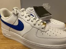 即決27.5cm NIKE AIR FORCE1 Low White Royal Blueナイキ エアフォース 1 ロー ホワイト ロイヤル ブルー　新品国内正規品_画像3