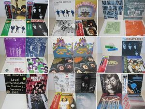 LP・ビートルズ関連 36セット・帯付、UK盤、EEC他輸入盤、コレクターズ、ブート、ソロアルバムなど・A1101-16