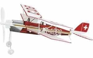  small articles toy! classic style. . leaf rubber power model airplane | red!! Tiger Moss 