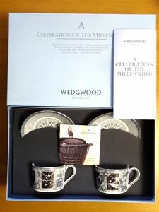 【カップ＆ソーサー】 ウェッジウッド Wedgwood/ミレニアム C/S コレクション 21th 21世紀★ゆうパック80サイズ