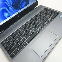 大容量メモリー搭載 キーきれいめ ◇ HP ZBook 15v G5【Core i7-9750H/メモリ 32GB/SSD 256GB/HDD 1TB/Quadro P600/Win11-Pro/AC欠】_画像2