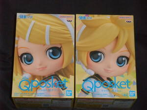 【未開封品】Q posket 鏡音リン 鏡音レン Aカラーセット フィギュア