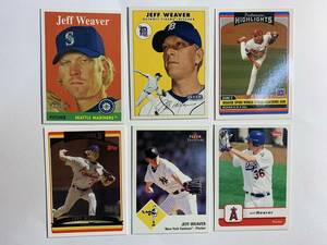 ★ジェフ・ウィーバー　6枚【Jeff Weaver】1998年のドラフトでデトロイト・タイガースから1巡目　通算104勝