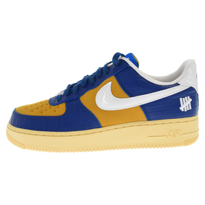 NIKE ナイキ×UNDEFEATED AIR FORCE1 LOW SP アンディフィーテッド エアフォース1 ローカットスニーカー ブルー/イエロー DM8462-400 US10