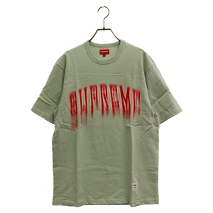 SUPREME シュプリーム 21SS Blured Arc S/S Top ブラーアーク 半袖Tシャツ カットソー グリーン
