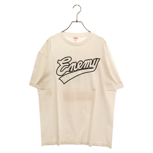 SUPREME シュプリーム 07SS×Public Enemy Tee パブリックエネミー ロゴプリント半袖Tシャツ ホワイト