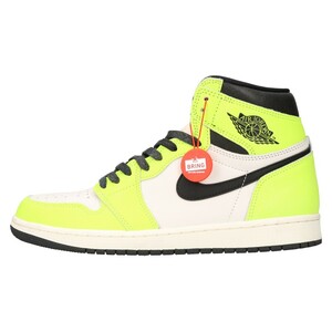 NIKE ナイキ AIR JORDAN1 HIGH OG VOLT 555088-702 エアジョーダン1 ボルト ハイカットスニーカー US9.5/27.5cm ホワイト/イエロー